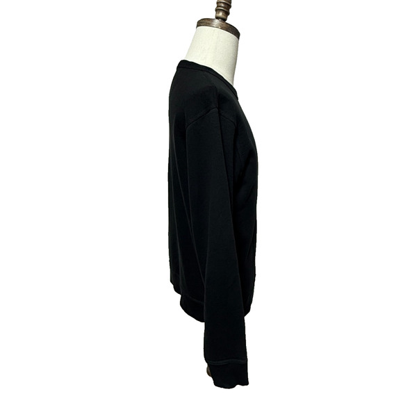 Champion Sweatshirt Mens Medium Black Fleece Lined Pullover Activewear Outdoors - Picture 7 of 11